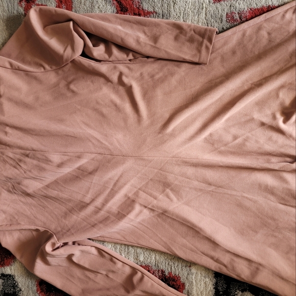 Plus Size Zipper Front Double Breasted Blazer Dress - Picture 7 of 7